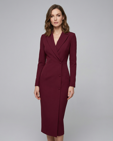 Chic Black Blazer Dress – Tailored Minimalist Design for Modern Sophistication 3