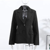 Chic Blazer Jacket – Elegant Notched Collar for Versatile Styling 6