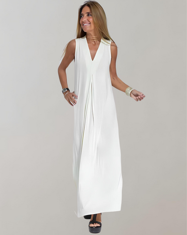 Christina | V-Neck Maxi Dress for Summer Elegance 0