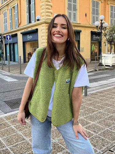 Claudia | Casual fleece vest for women 0