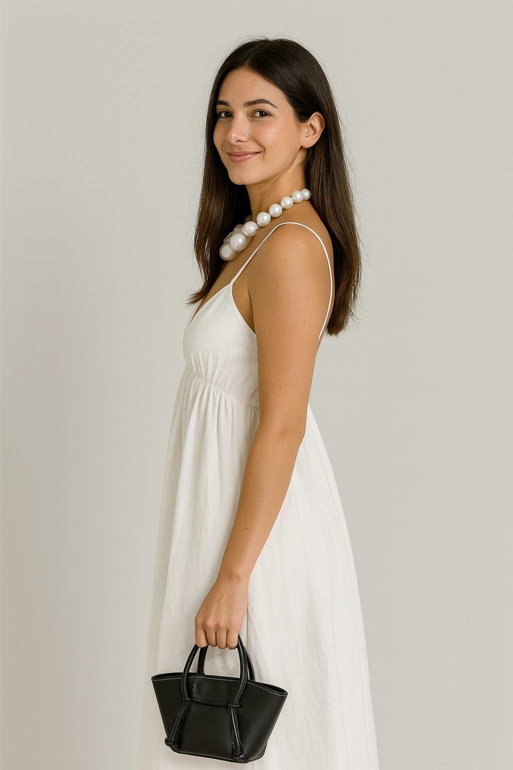 Coastal Open Back Cotton Maxi Dress