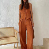 Cotton Linen Two-Piece Set 0