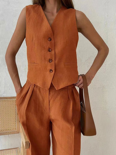 Cotton Linen Two-Piece Set 3