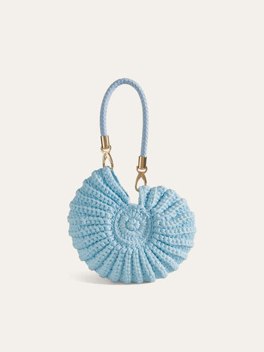 Crocheted Conch-Shaped Handbag 5