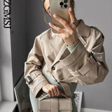 Cropped Trench-Style Jacket 3