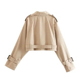 Cropped Trench-Style Jacket 5