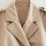 Cropped Trench-Style Jacket 6