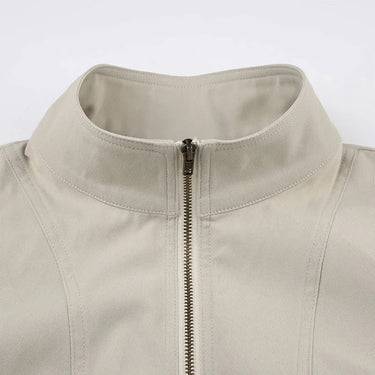 Cropped Zip-Up Utility Jacket 5