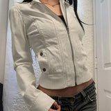 Cropped Zip-Up Utility Jacket 7