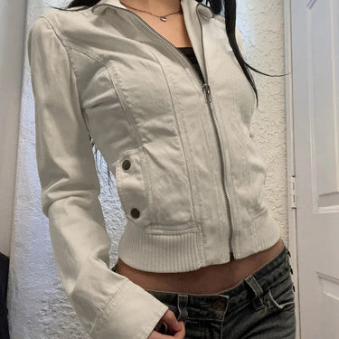 Cropped Zip-Up Utility Jacket 7