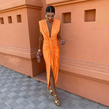 Darcy | Elegant Pleated Maxi Dress 0