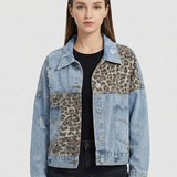 Denim Jacket with Statement Panel Design 0