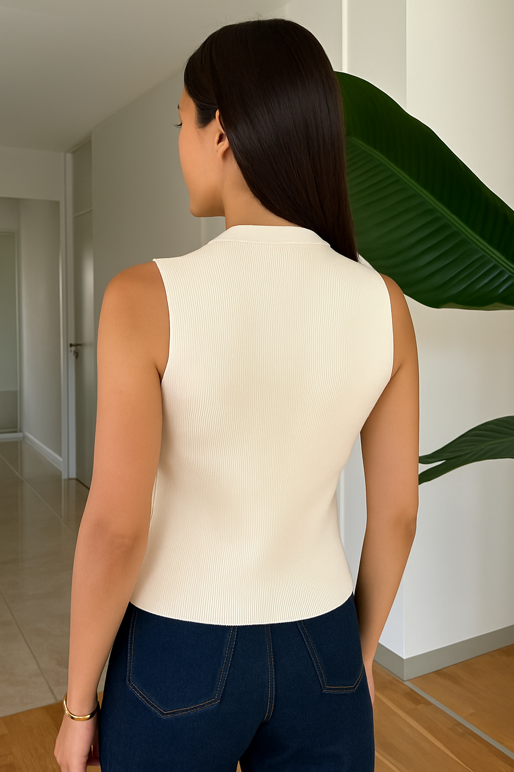 Diana Tricot Knit Waistcoat