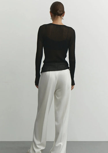 Erika | Women’s Sheer Wool Top | Lightweight 4