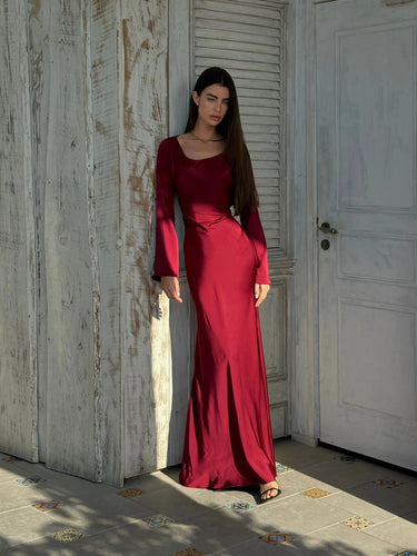 Elegant Wedding Guest Long Sleeve Maxi Dress Zoe Sydney Elegant Wedding Guest Long Sleeve Maxi Dress Zoe Sydney