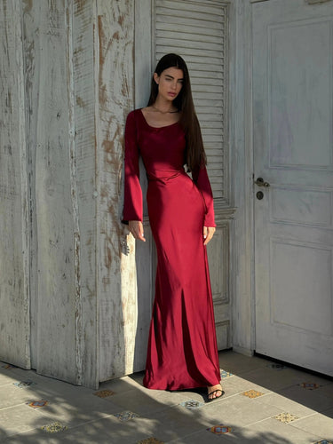 Elegant Long Sleeve Maxi Dress for Women – Flattering Fit and Comfortable Flowing Skirt, Perfect for All Occasions 2