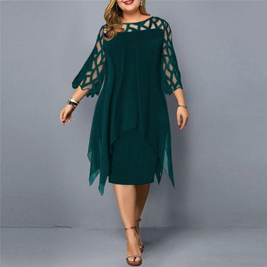 Elegant Plus Size Midi Dress 3