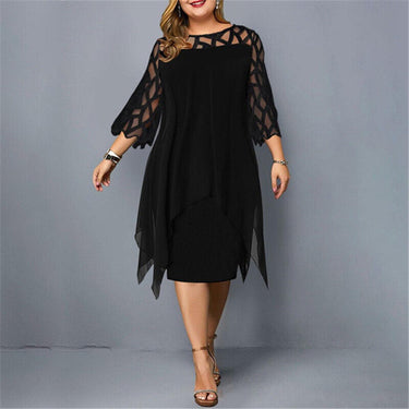 Elegant Plus Size Midi Dress 7