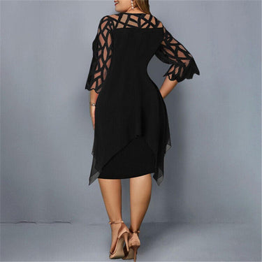 Elegant Plus Size Midi Dress 8