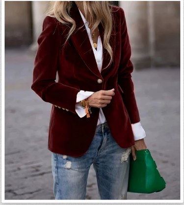 Elegant Velvet Blazer for Women – Stylish & Comfortable 10