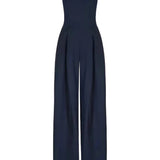 Elegant strapless jumpsuit for women – loose fit for summer 1