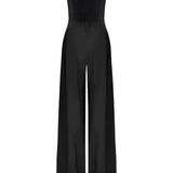 Elegant strapless jumpsuit for women – loose fit for summer 4