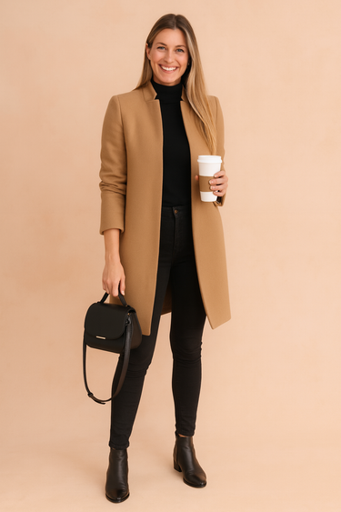 Eliza Women's Coat – Minimalist Straight Cut for Versatile Everyday Style 0