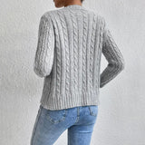 Eliza | Women's Cropped Cable Knit Cardigan 2