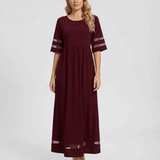 Ella Black Sheer Dress – Flattering O-Neck Design for Effortless Summer Style 2