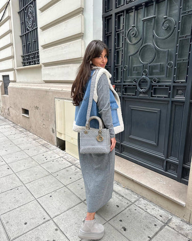 Hadley | Women’s Denim & Shearling Jacket | Sleeveless Vintage Charm 2