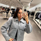 Jill | Women’s Boucle Jacket | Cropped & Timeless Elegance 4