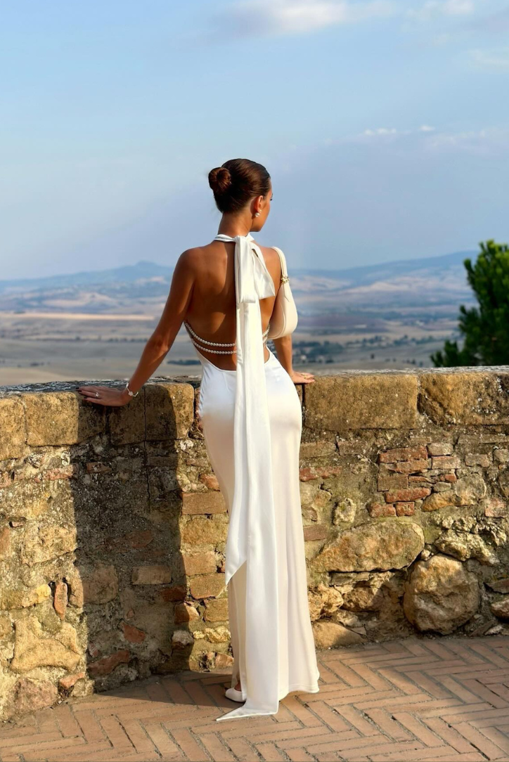 Priscilla Pearl Maxi Dress 3