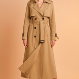 Emilia Long Trench Coat – Stylish Belted Design for Transitional Seasons 4