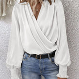Eva Blouse | Elegant Long-Sleeve Wrap Blouse 4