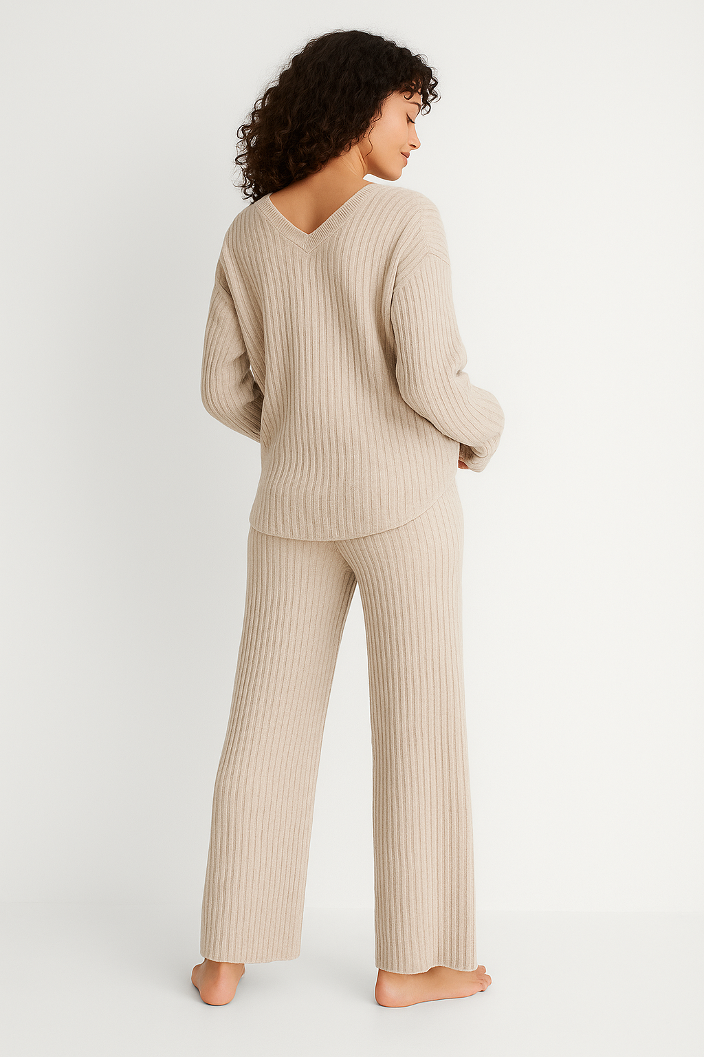 Evangeline Ribbed Knit Lounge Set
