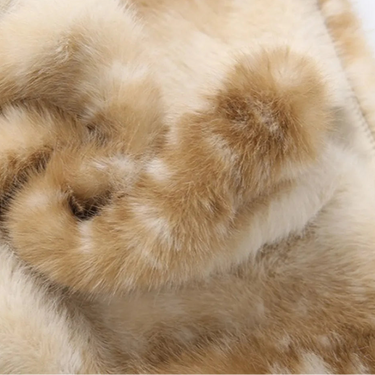 FAGADOER Winter New Fashion Two Piece Outfits Woman Sleeveless Backless Single-breasted Crop Top + Fur Shorts Female Streetwear 5