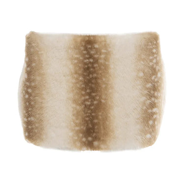 FAGADOER Winter New Fashion Two Piece Outfits Woman Sleeveless Backless Single-breasted Crop Top + Fur Shorts Female Streetwear 7