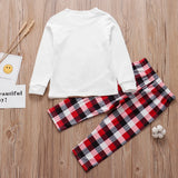 Family Matching Christmas Pajamas Sets Mother And Kids Pyjamas Deer Print Tops+Pants Xmas Sleepwear Baby Romper Pet Dog Clothes 3