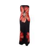 Fashion Milk Silk Fabric Floral Print Sexy Long Dresses Elegant Backless Bodycon High Waist Midi Dress 2025 Summer Vacation Boho 6