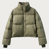 Fashionable puffer jacket with cropped design 2