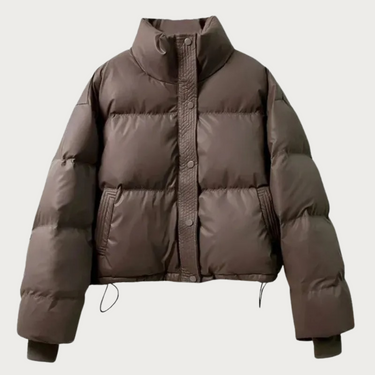 Fashionable puffer jacket with cropped design 3
