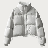 Fashionable puffer jacket with cropped design 4