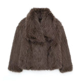 Faux Fur Jacket Women, Fluffy Outerwear for Stylish Comfort - Elegant Cozy Coat for All Occasions 11
