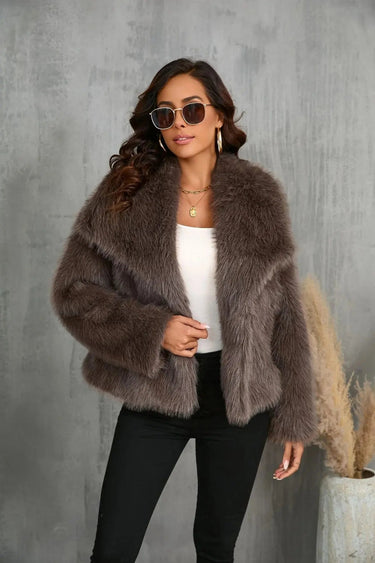 Faux Fur Jacket Women, Fluffy Outerwear for Stylish Comfort - Elegant Cozy Coat for All Occasions 3