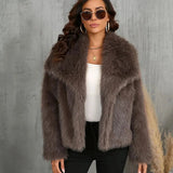 Faux Fur Jacket Women, Fluffy Outerwear for Stylish Comfort - Elegant Cozy Coat for All Occasions 5