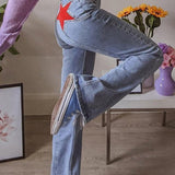 Flare Jeans with Back Star Patch 0