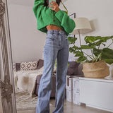 Flare Jeans with Back Star Patch 4