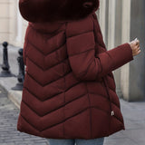 Florence | Elegant Quilted Puffer Coat with Faux-Fur Hood - Lumina 2