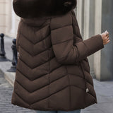 Florence | Elegant Quilted Puffer Coat with Faux-Fur Hood - Lumina 7