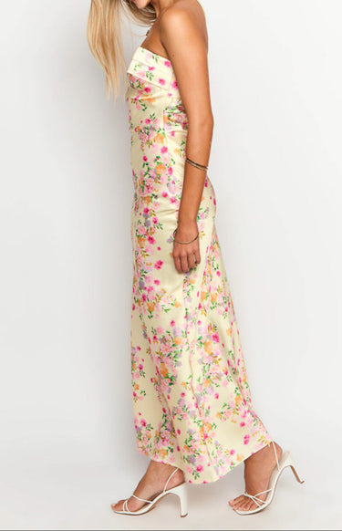 Gabriella Yellow Bloom Maxi Dress 3